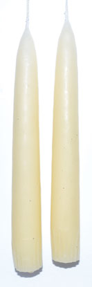 (image for) 7" Antique White taper pair