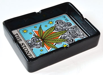 (image for) 4" x 5 1/4" Stoner Tarot Card ashtray