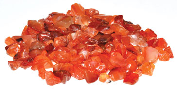 (image for) 1 lb Carnelian tumbled chips 3-5mm