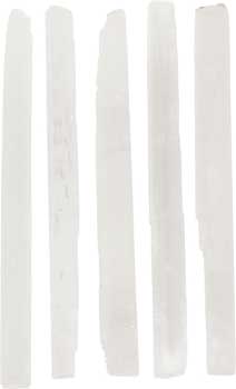 (image for) 7" Selenite mini sticks 5 pk