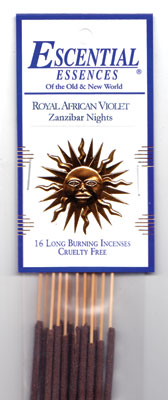 (image for) Royal African Violet escential essences incense sticks 16 pack