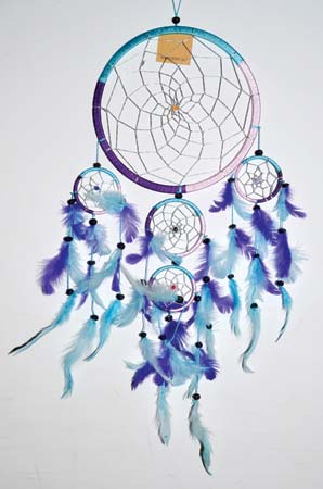 (image for) 8 1/2" 5 Rings multi dream catcher