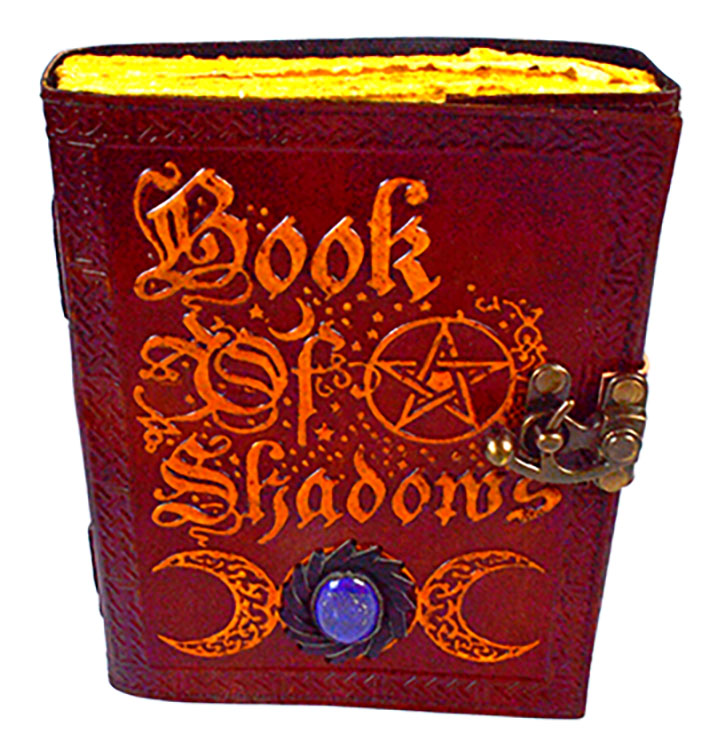 (image for) Book of Shadows Journal aged looking paper leather w/ latch