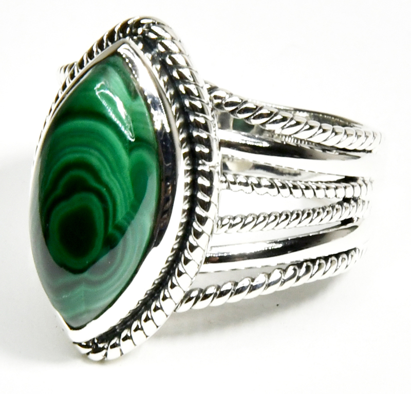 (image for) size 10 Malachite ring