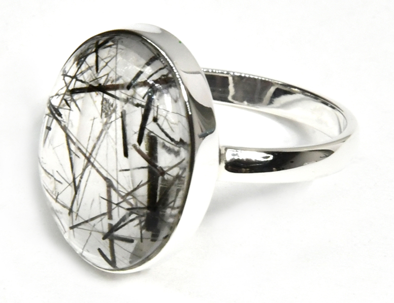 (image for) size 6 Tourmalated Quartz ring